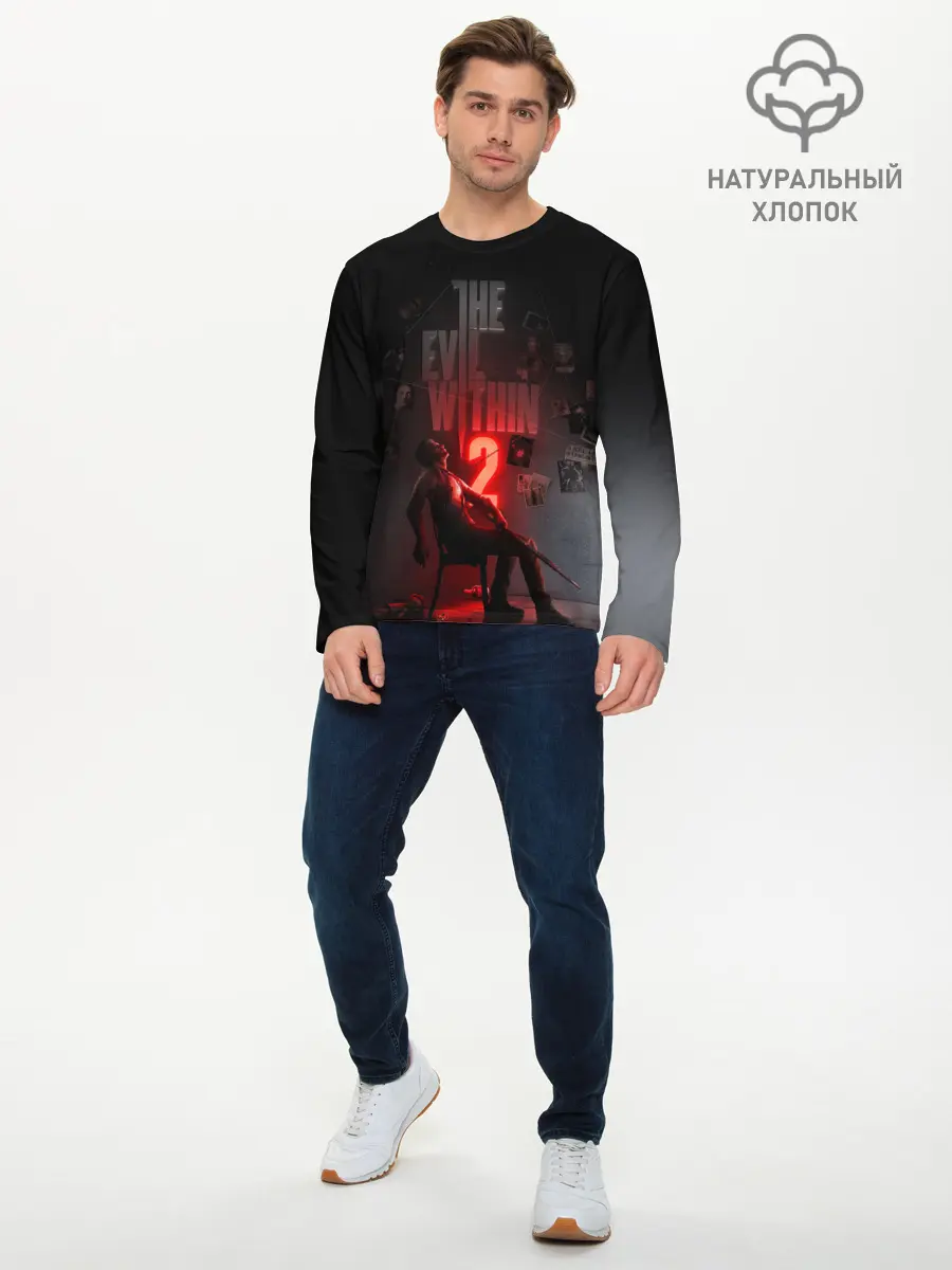 Мужской лонгслив базовый / The Evil Within 2 (P007_P004ooo1954759, P004ooo1954759)