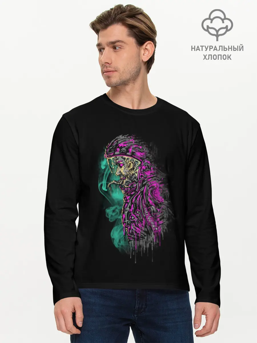 Мужской лонгслив базовый / Зараженный Астронавт (P007_P004ooo1953905, P004ooo1953905)