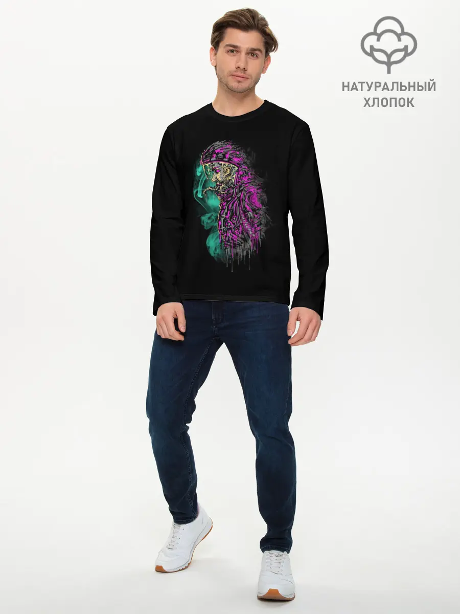 Мужской лонгслив базовый / Зараженный Астронавт (P007_P004ooo1953905, P004ooo1953905)