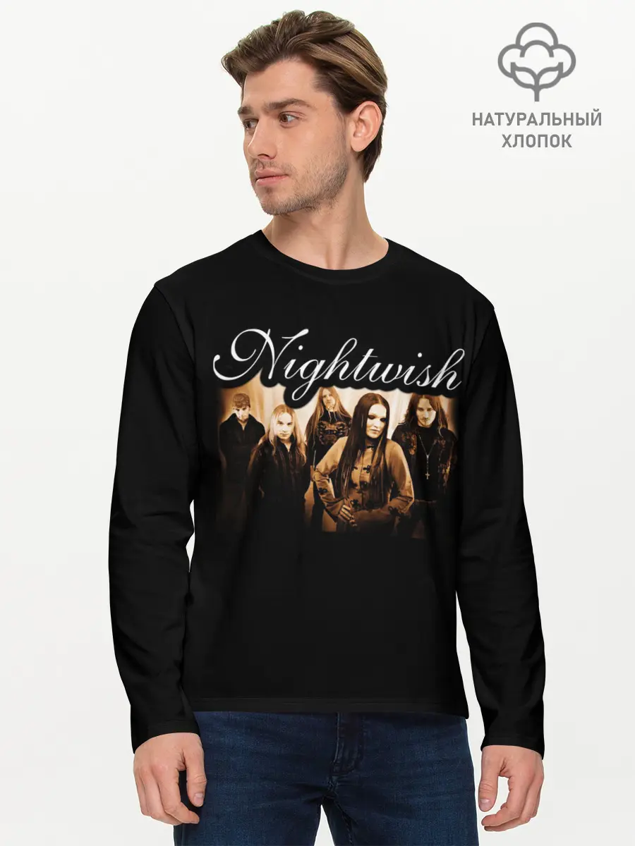 Мужской лонгслив базовый / Nightwish (P007_P004ooo1956675, P004ooo1956675)