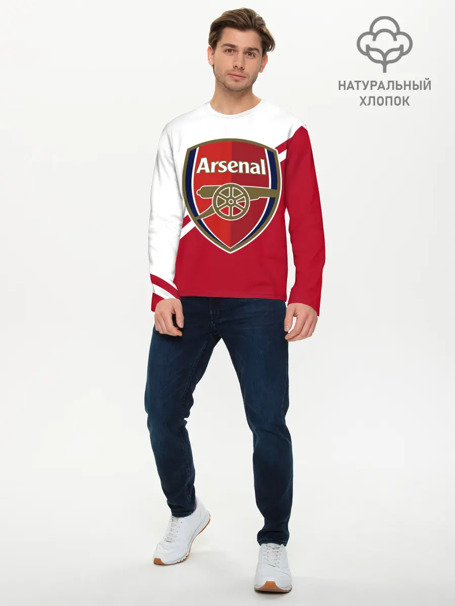 Мужской лонгслив базовый / Arsenal FC (P007_P004ooo1957189, P004ooo1957189)