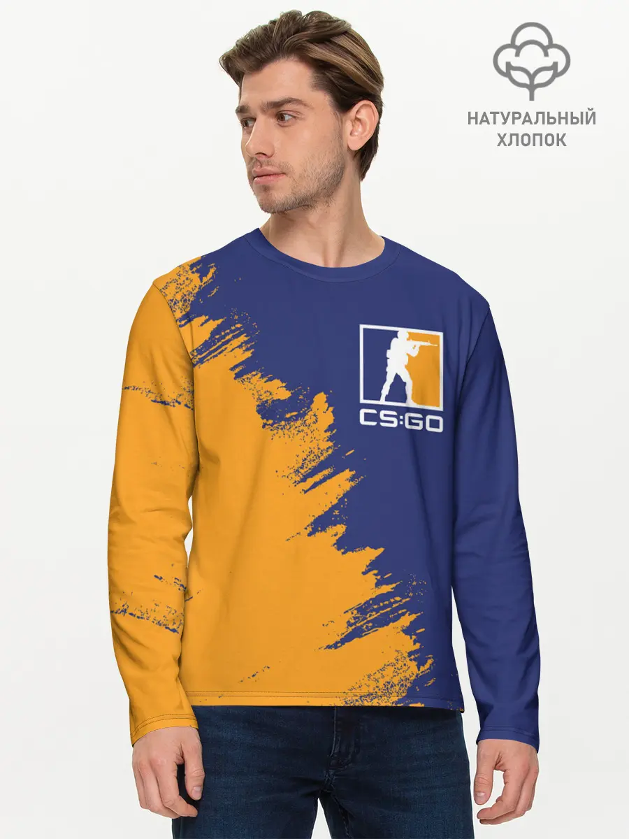 Мужской лонгслив базовый / CS:GO (P007_P004ooo1955465, P004ooo1955465)