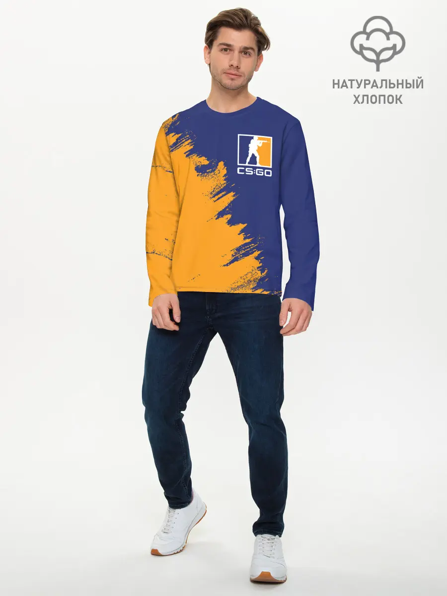 Мужской лонгслив базовый / CS:GO (P007_P004ooo1955465, P004ooo1955465)