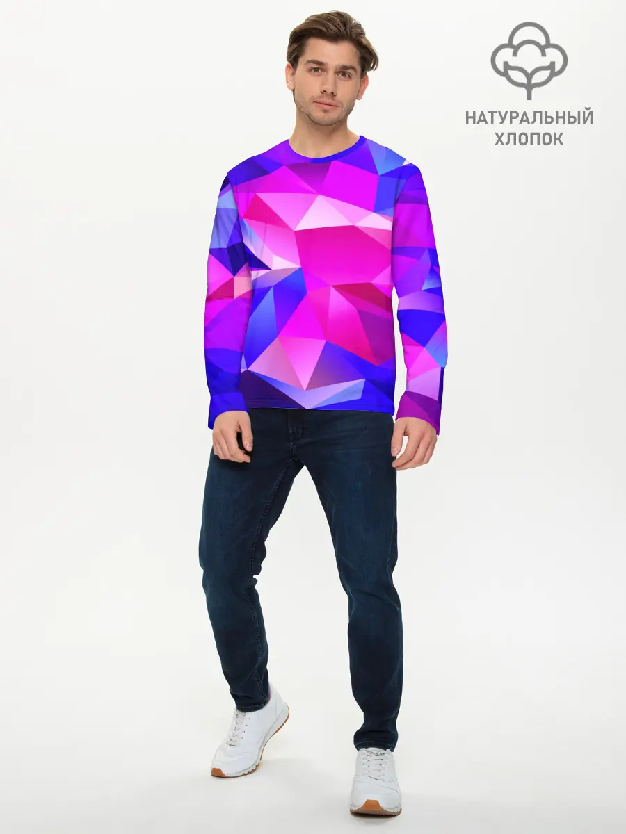 Мужской лонгслив базовый / NEON POLYGON (P007_P004ooo1955545, P004ooo1955545)