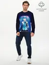 Мужской лонгслив базовый / Hatsune Miku на черном фоне (P007_P004ooo1955769, P004ooo1955769)