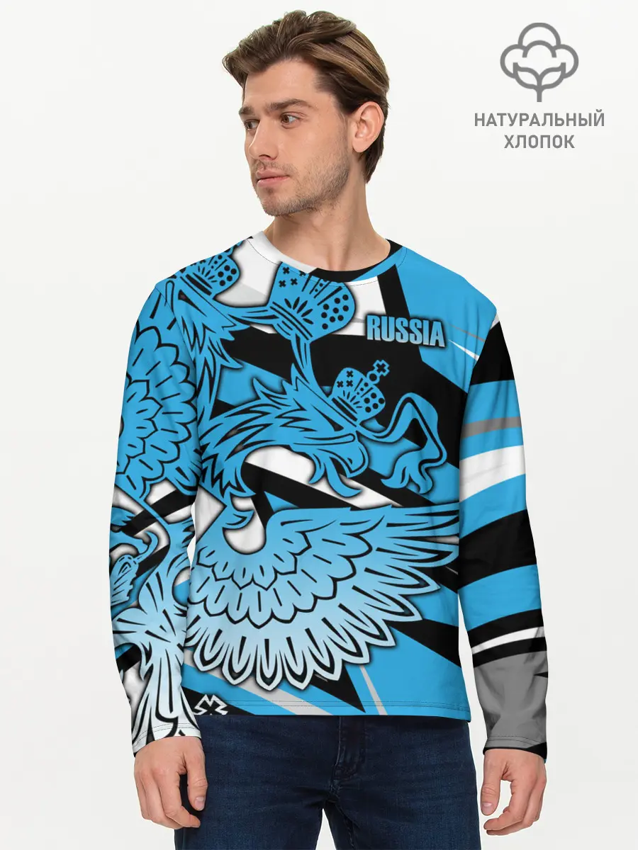 Мужской лонгслив базовый / RUSSIA Lifestyle (P007_P004ooo1955863, P004ooo1955863)