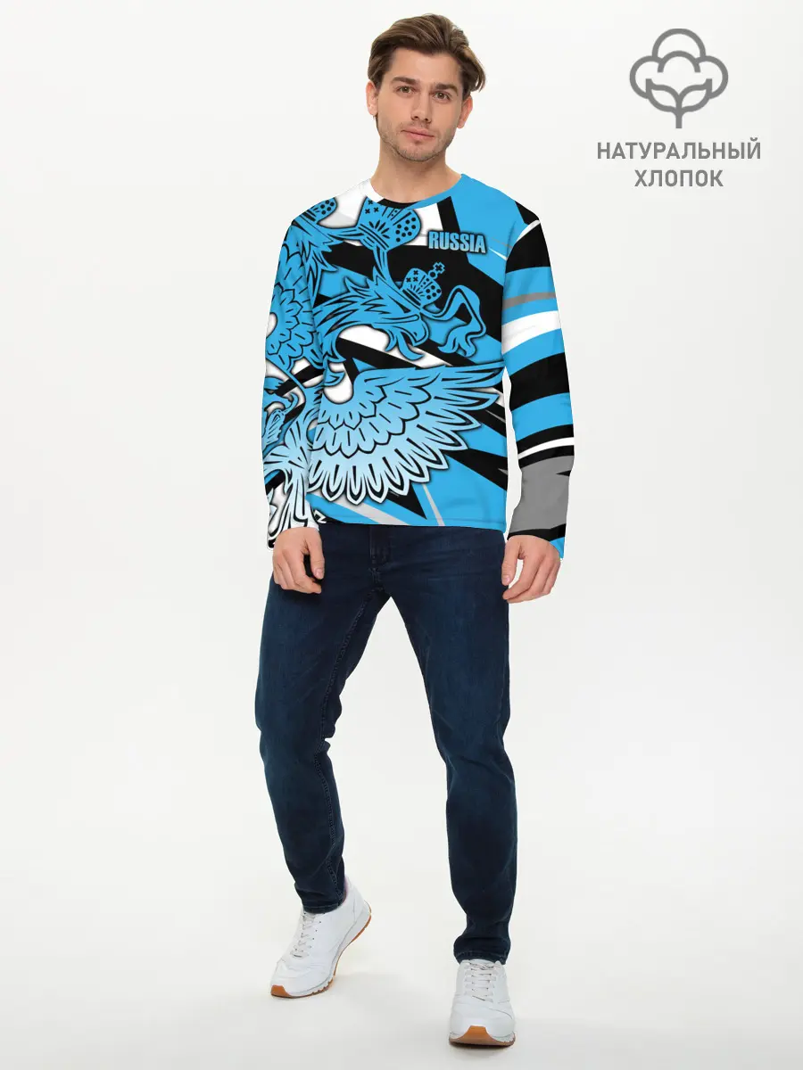 Мужской лонгслив базовый / RUSSIA Lifestyle (P007_P004ooo1955863, P004ooo1955863)