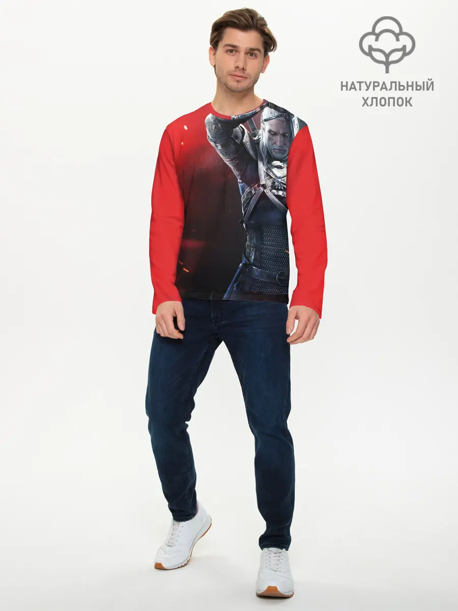 Мужской лонгслив базовый / ВЕДЬМАК (P007_P004ooo1956255, P004ooo1956255)