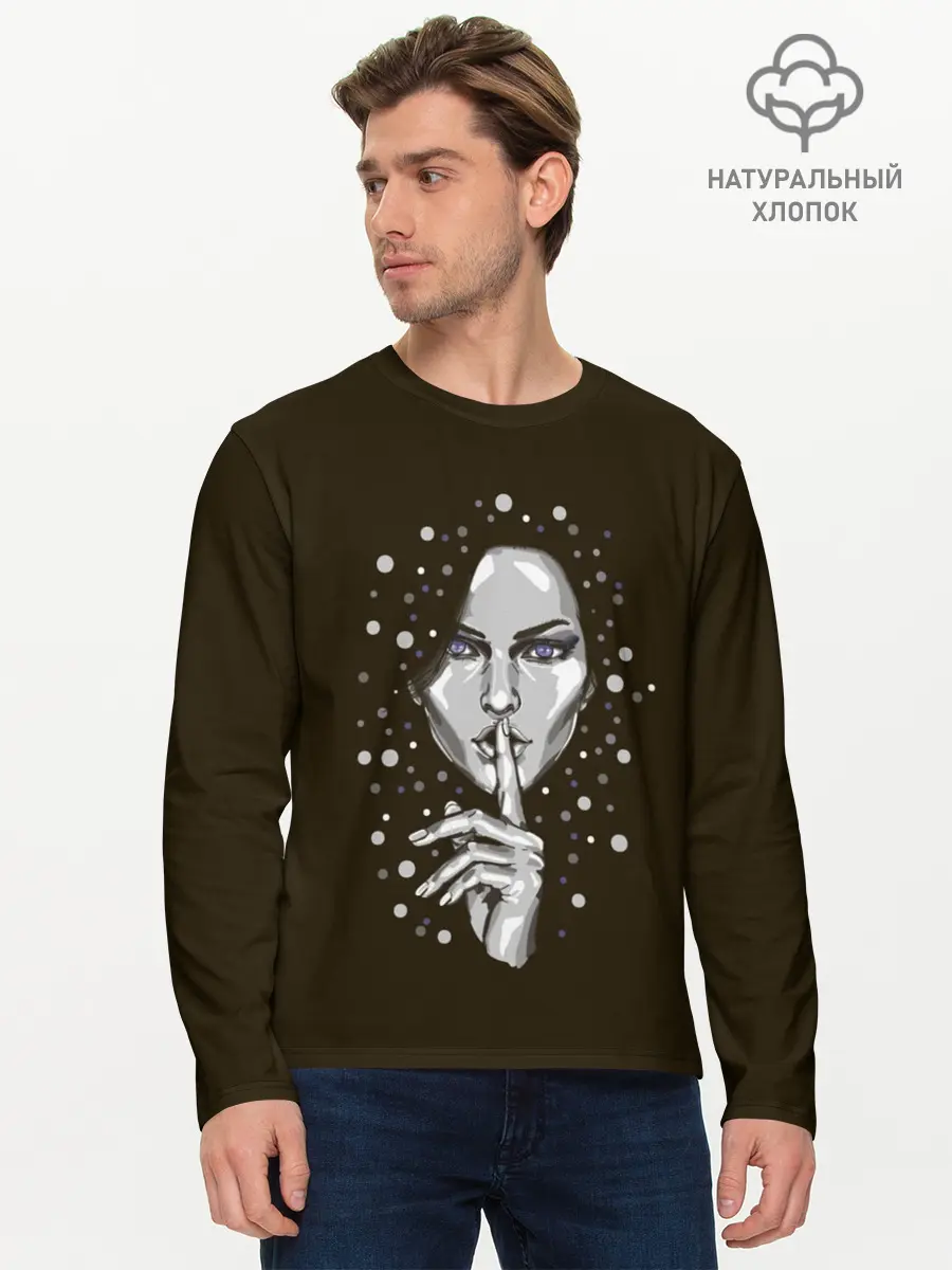 Мужской лонгслив базовый / Йеннифэр (P007_P004ooo1958613, P004ooo1958613)