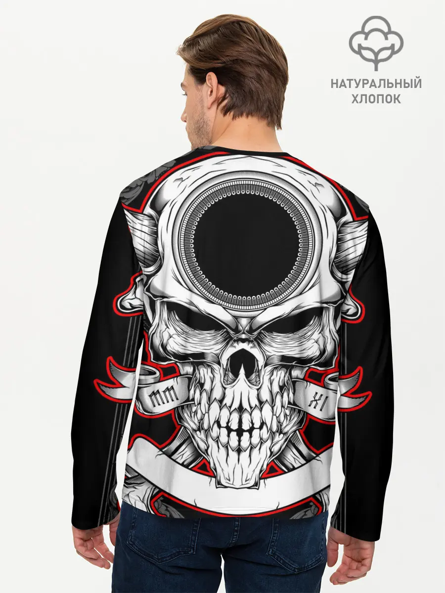 Мужской лонгслив базовый / Hollywood Undead (P007_P004ooo1958471, P004ooo1958471)