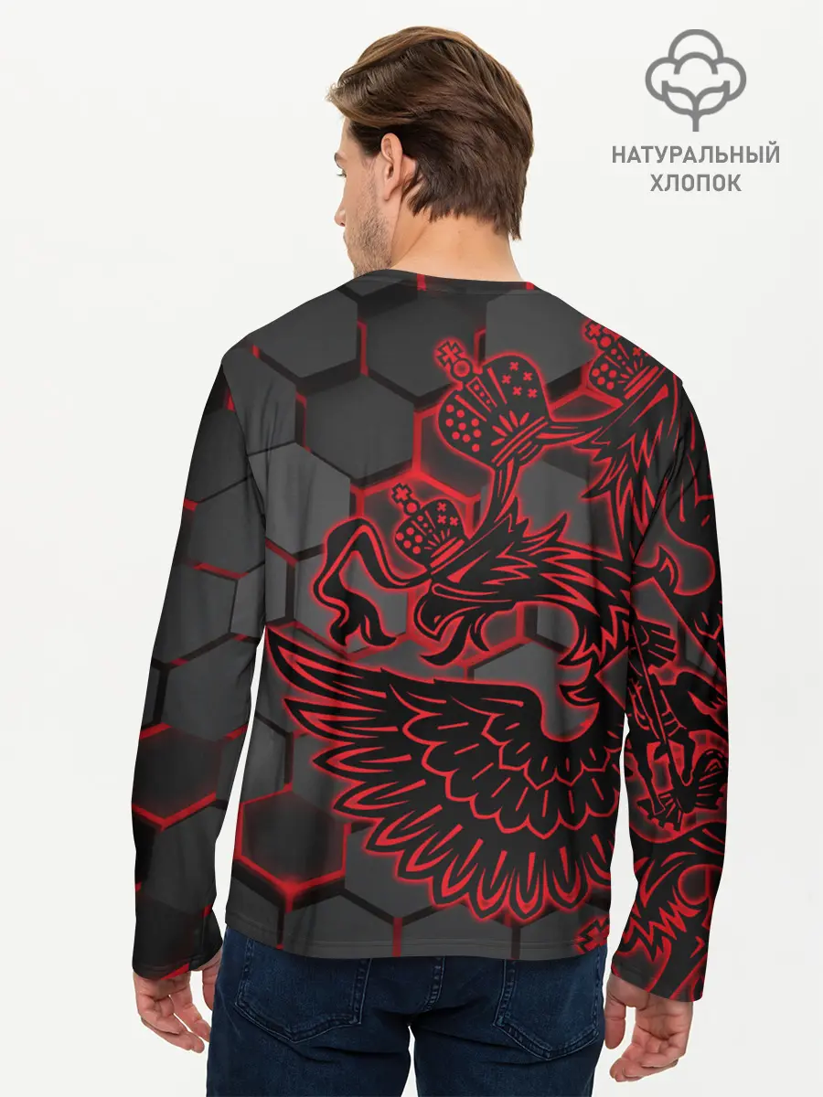Мужской лонгслив базовый / RUSSIA Lifestyle (P007_P004ooo1957311, P004ooo1957311)