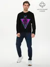 Мужской лонгслив базовый / Samurai Retro Neon (P007_P004ooo1960157, P004ooo1960157)