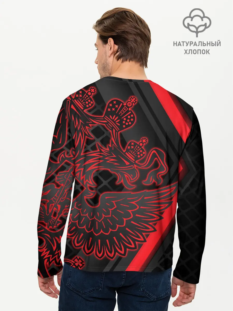 Мужской лонгслив базовый / Хоккей (P007_P004ooo1958855, P004ooo1958855)