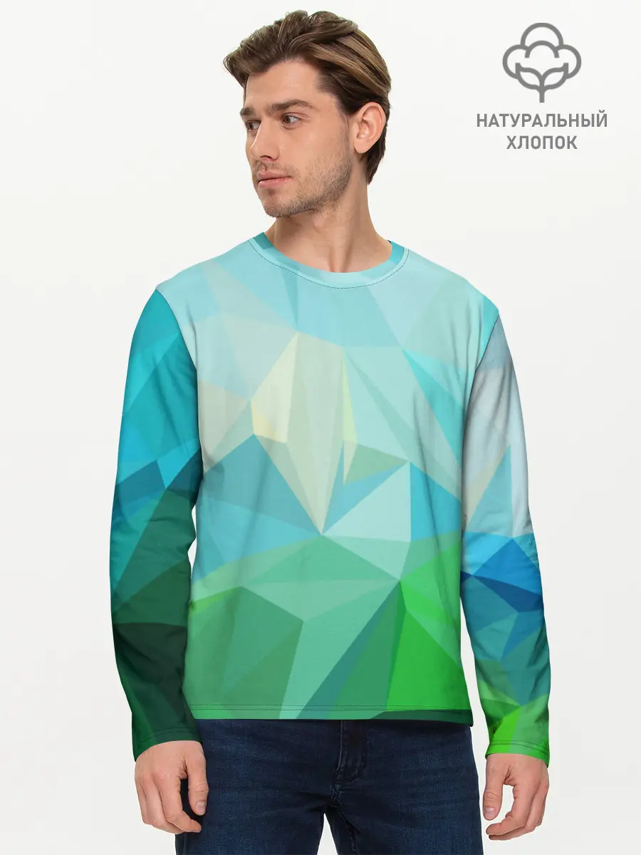 Мужской лонгслив базовый / GEOMETRY (P007_P004ooo1959411, P004ooo1959411)