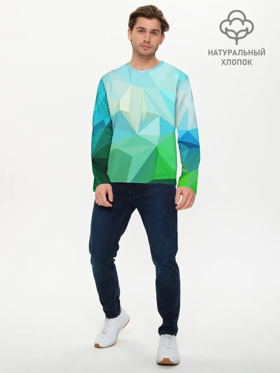 Мужской лонгслив базовый / GEOMETRY (P007_P004ooo1959411, P004ooo1959411)