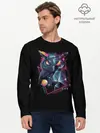 Мужской лонгслив базовый / Neon net-owl (P007_P004ooo1959617, P004ooo1959617)