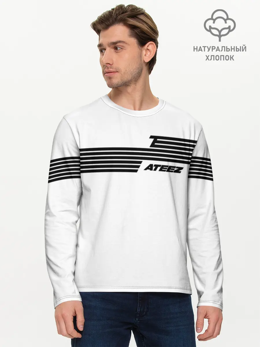 Мужской лонгслив базовый / Ateez (P007_P004ooo1962123, P004ooo1962123)