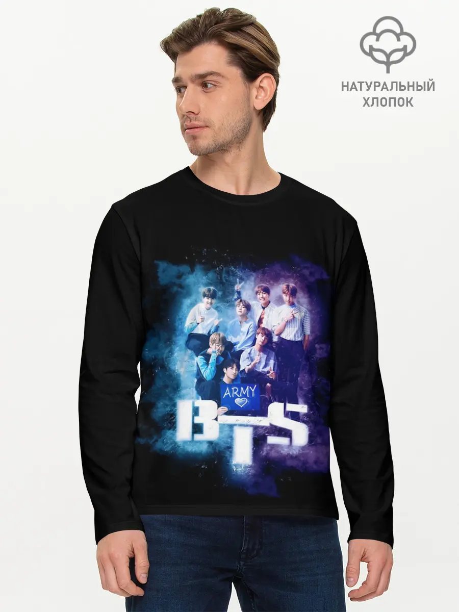 Мужской лонгслив базовый / BTS (P007_P004ooo1962279, P004ooo1962279)