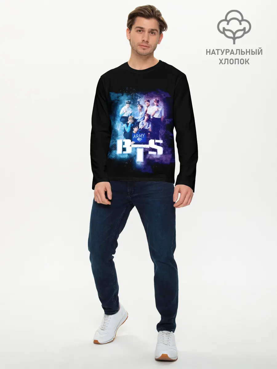 Мужской лонгслив базовый / BTS (P007_P004ooo1962279, P004ooo1962279)