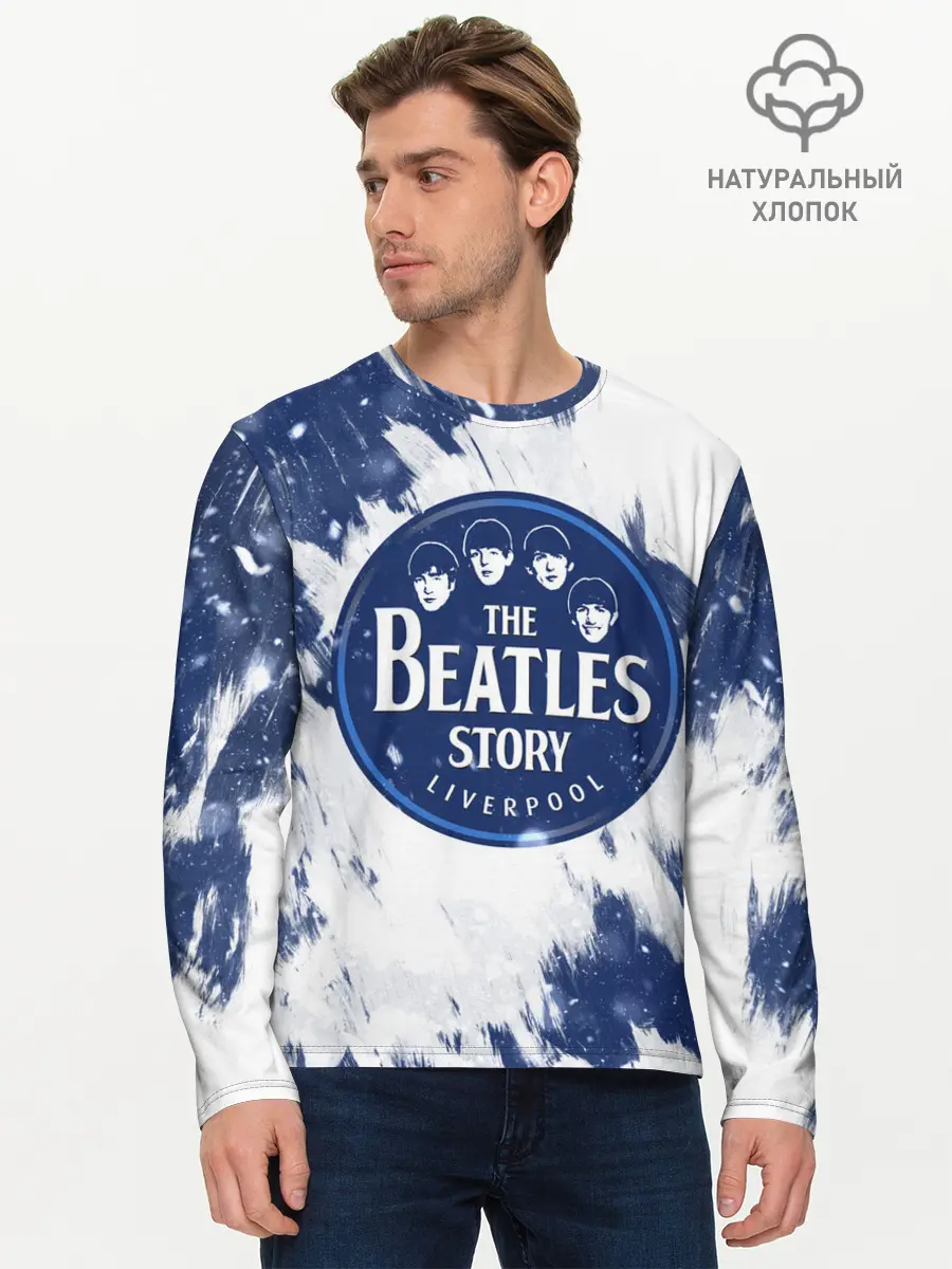 Мужской лонгслив базовый / The Beatles (P007_P004ooo1966349, P004ooo1966349)