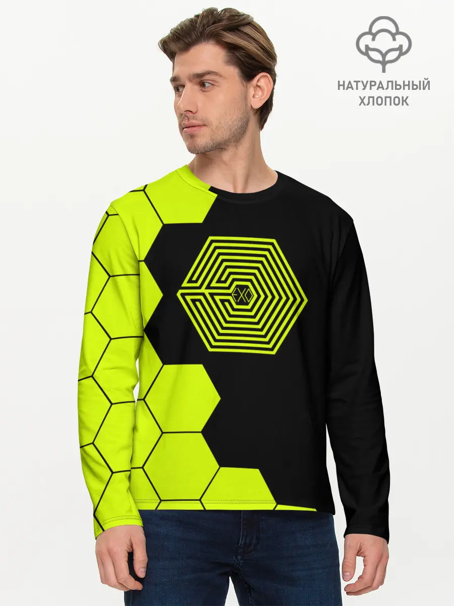 Мужской лонгслив базовый / EXO (P007_P004ooo1968201, P004ooo1968201)