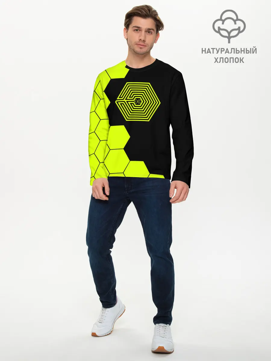 Мужской лонгслив базовый / EXO (P007_P004ooo1968201, P004ooo1968201)
