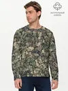 Мужской лонгслив базовый / Камуфляж Зеленый Слоник (P007_P004ooo1967587, P004ooo1967587)