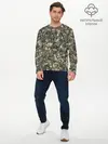 Мужской лонгслив базовый / Камуфляж Зеленый Слоник (P007_P004ooo1967587, P004ooo1967587)