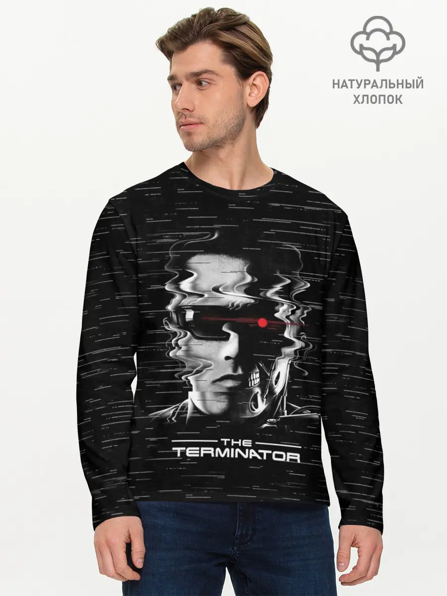 Мужской лонгслив базовый / The Terminator (P007_P004ooo1968145, P004ooo1968145)