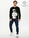 Мужской лонгслив базовый / Marshmello (P007_P004ooo1971371, P004ooo1971371)