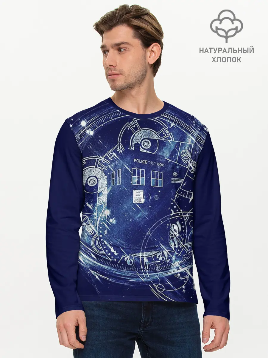 Мужской лонгслив базовый / DOCTOR WHO | ДОКТОР КТО (P007_P004ooo1970505, P004ooo1970505)