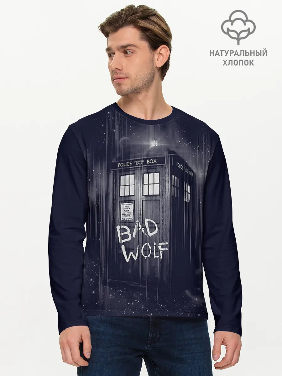 Мужской лонгслив базовый / Doctor Who (P007_P004ooo1970539, P004ooo1970539)