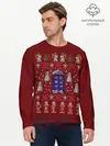 Мужской лонгслив базовый / Новогодний Doctor Who (P007_P004ooo1970541, P004ooo1970541)