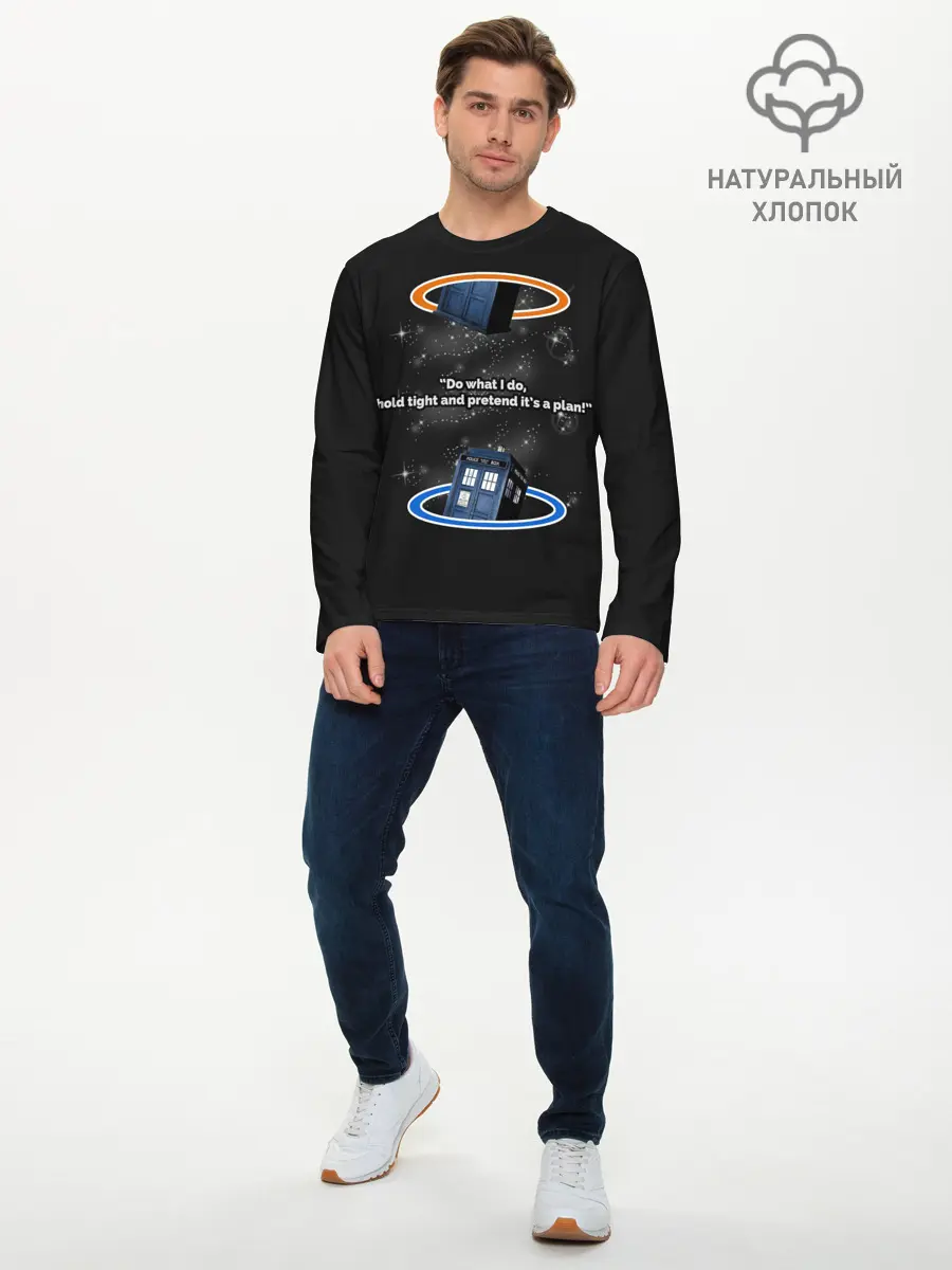 Мужской лонгслив базовый / Doctor Who (P007_P004ooo1970587, P004ooo1970587)