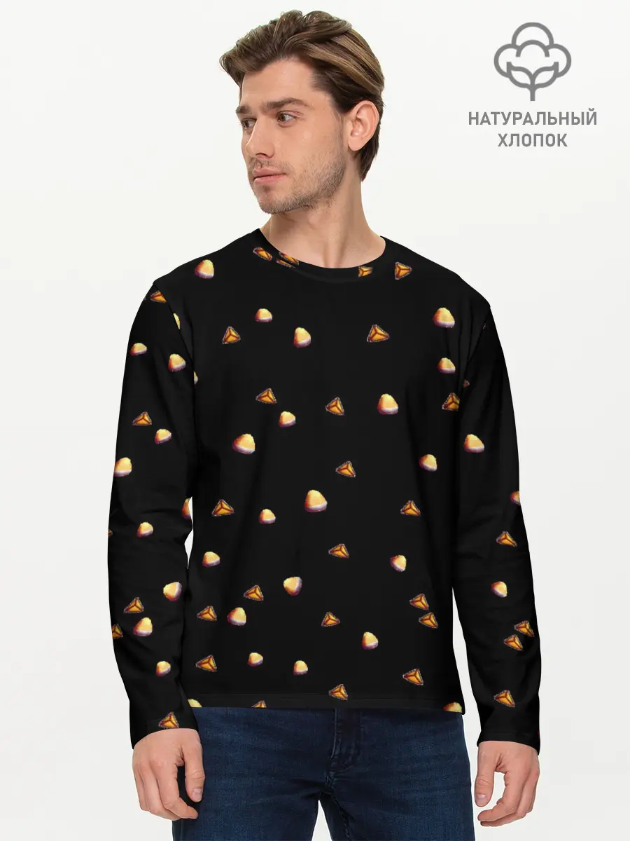 Мужской лонгслив базовый / Эчпочмачно (P007_P004ooo1973027, P004ooo1973027)