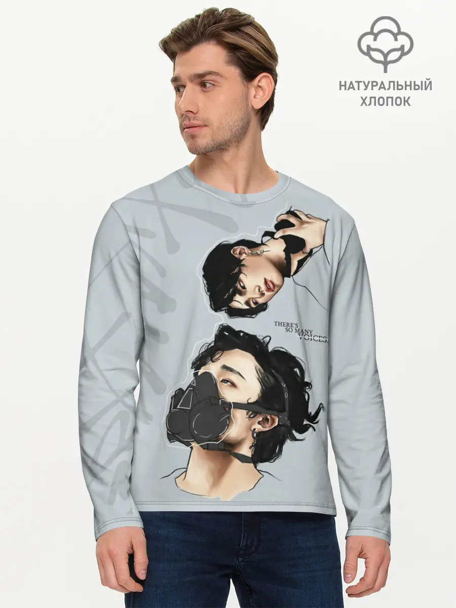 Мужской лонгслив базовый / Stray Kids (P007_P004ooo1975079, P004ooo1975079)
