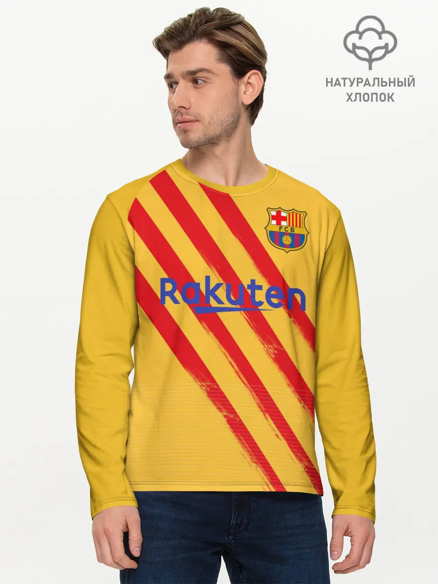 Мужской лонгслив базовый / Messi 4-th kit 19-20 (P007_P004ooo1973867, P004ooo1973867)