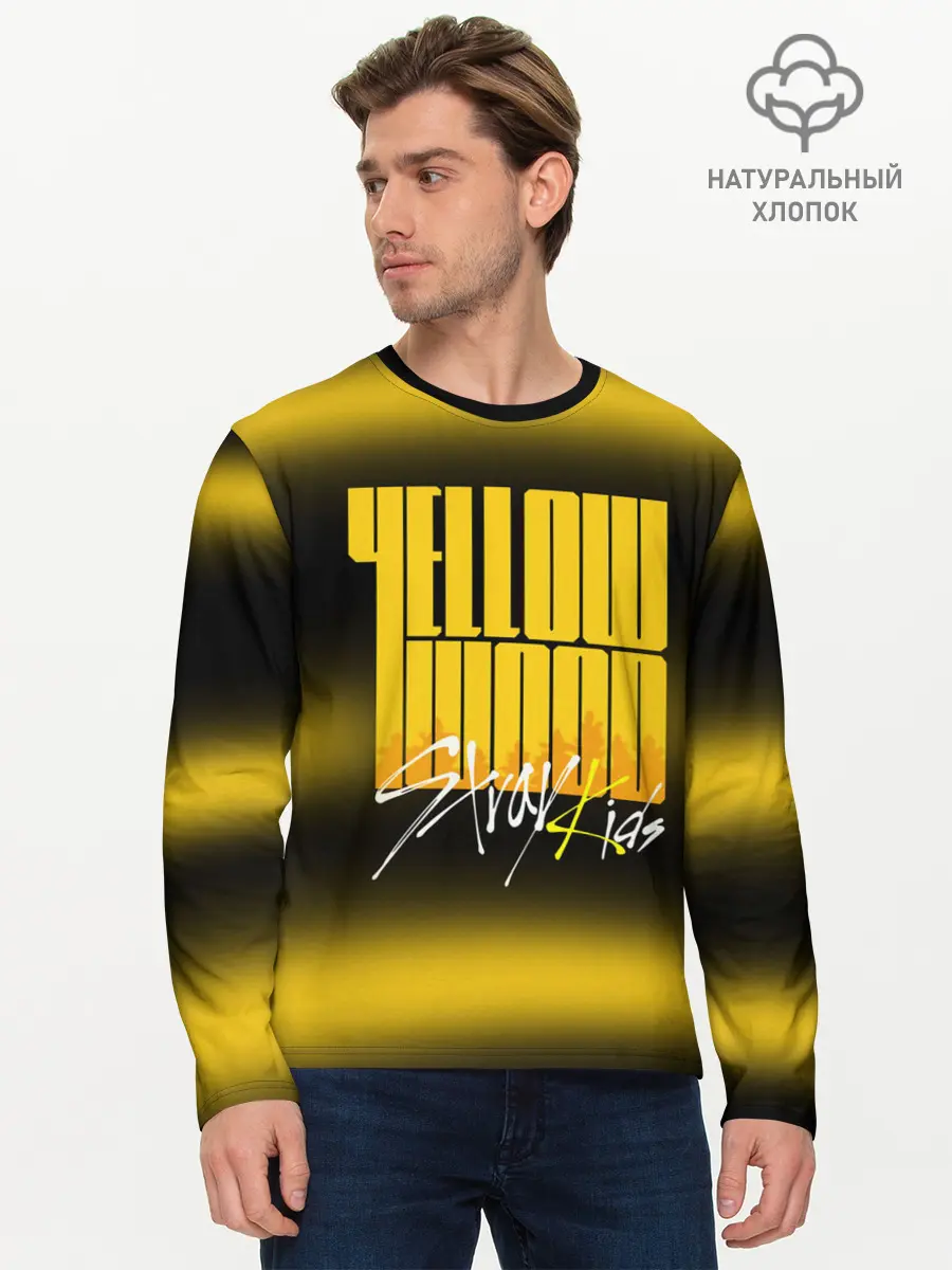 Мужской лонгслив базовый / Stray Kids (P007_P004ooo1974181, P004ooo1974181)