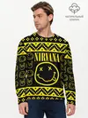 Мужской лонгслив базовый / НОВОГОДНЯЯ NIRVANA (P007_P004ooo1975469, P004ooo1975469)