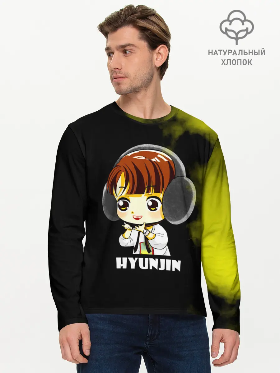 Мужской лонгслив базовый / Hyunjin (P007_P004ooo1975297, P004ooo1975297)