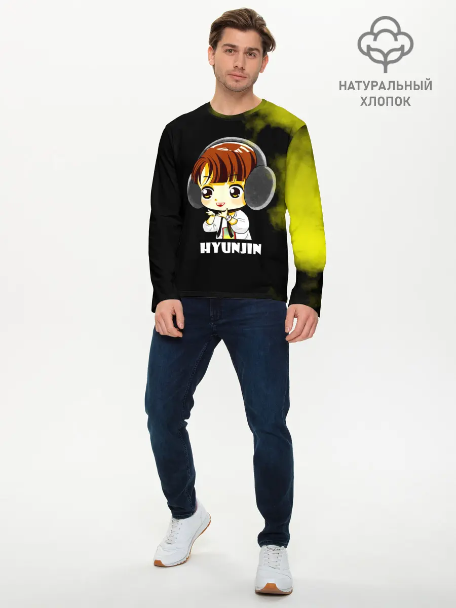 Мужской лонгслив базовый / Hyunjin (P007_P004ooo1975297, P004ooo1975297)