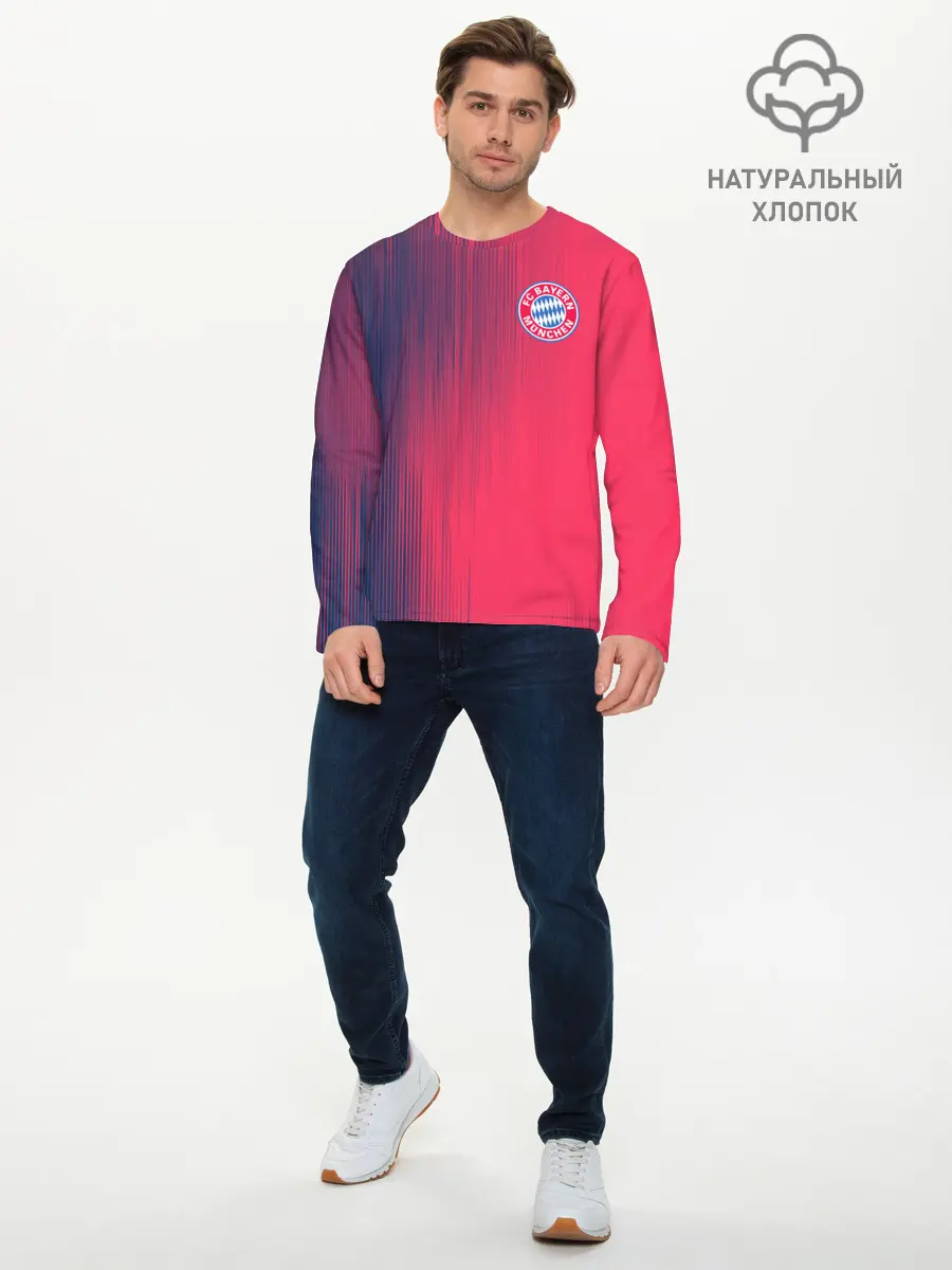 Мужской лонгслив базовый / FC Bayern Munchen (P007_P004ooo1978547, P004ooo1978547)