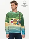 Мужской лонгслив базовый / Bears on the beach (P007_P004ooo1981915, P004ooo1981915)