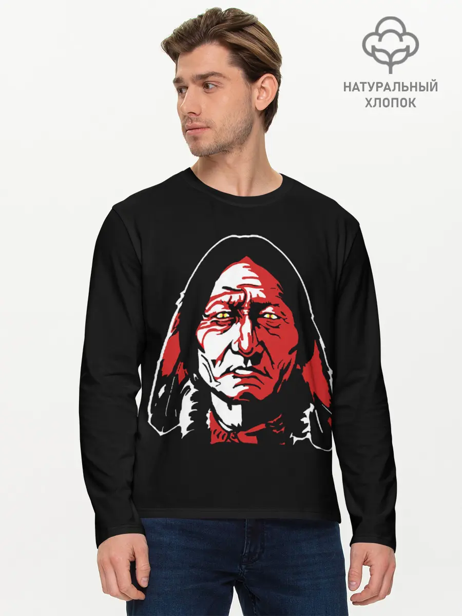 Мужской лонгслив базовый / Cherokee (P007_P004ooo1982937, P004ooo1982937)