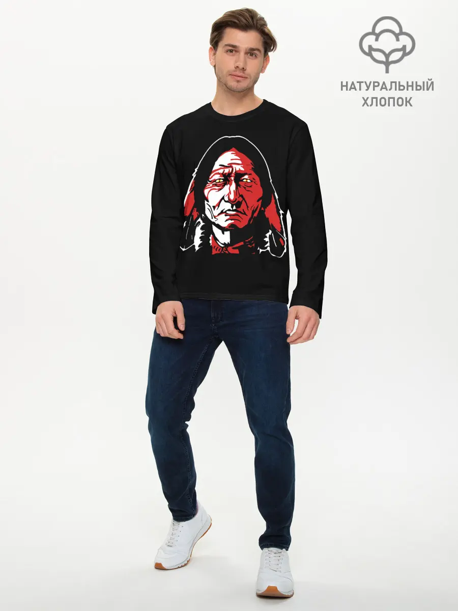 Мужской лонгслив базовый / Cherokee (P007_P004ooo1982937, P004ooo1982937)