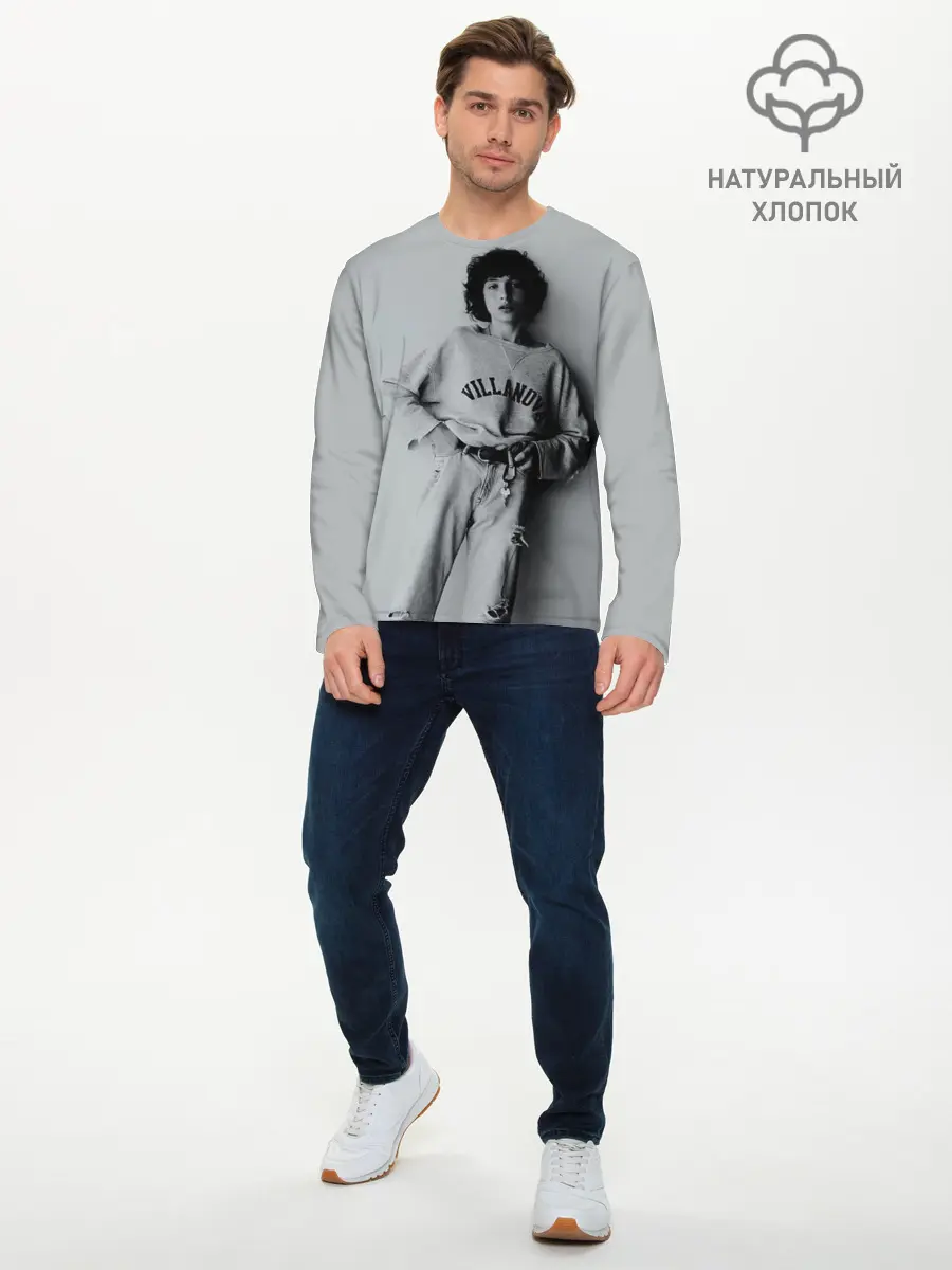Мужской лонгслив базовый / finn wolfhard (P007_P004ooo1980921, P004ooo1980921)