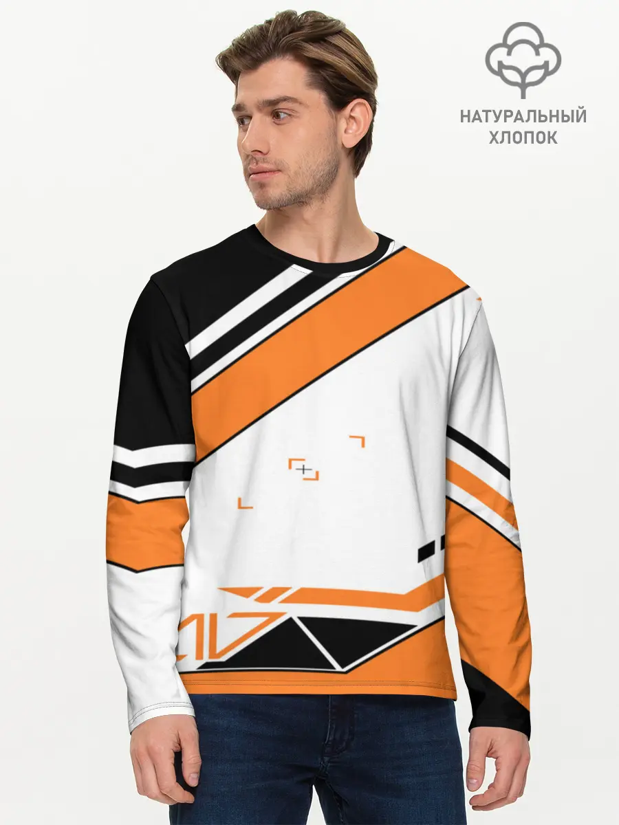 Мужской лонгслив базовый / Cs Go Asiimov Style #1 (P007_P004ooo1981643, P004ooo1981643)