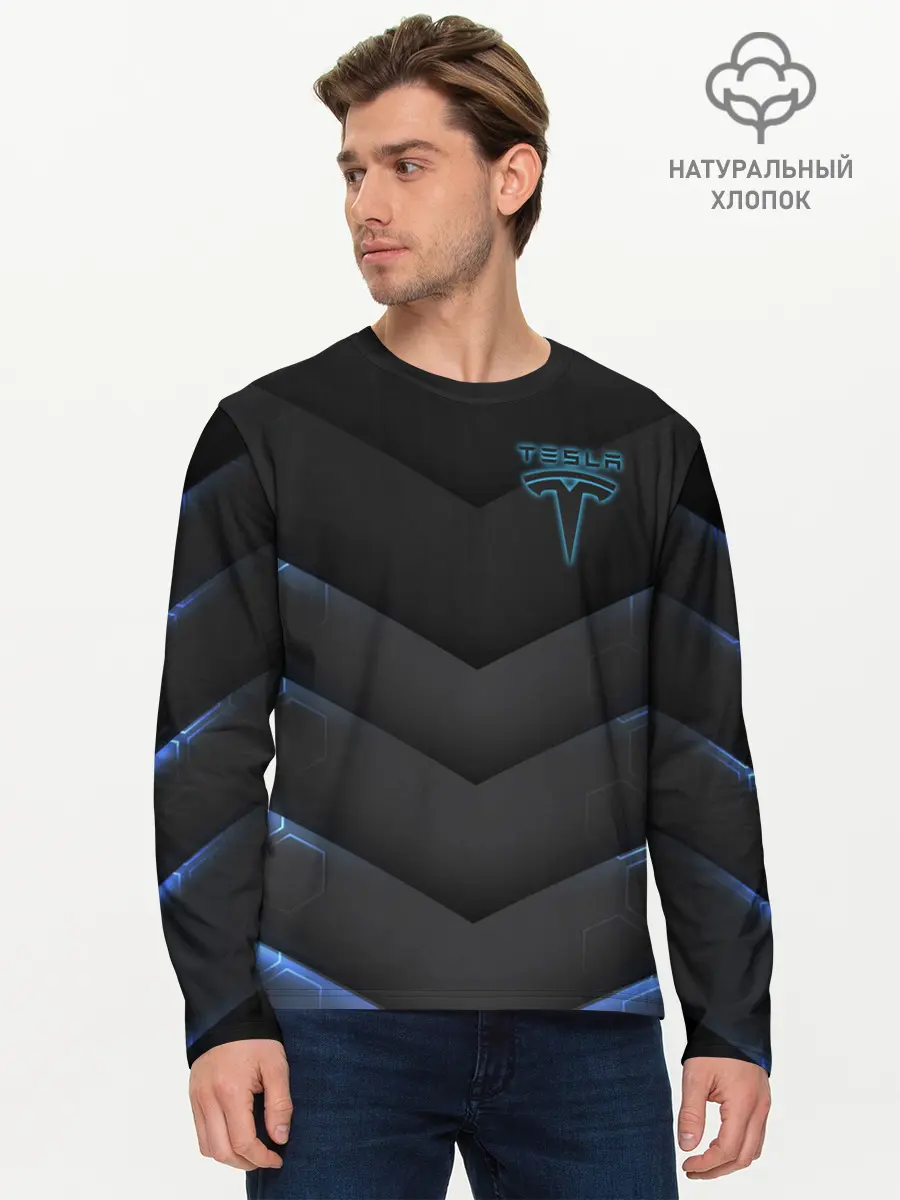 Мужской лонгслив базовый / Tesla (P007_P004ooo1985015, P004ooo1985015)