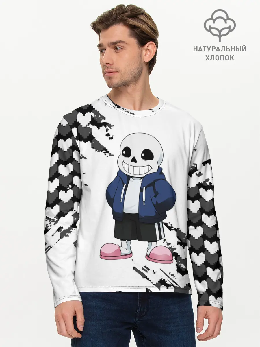 Мужской лонгслив базовый / UNDERTALE (P007_P004ooo1991559, P004ooo1991559)
