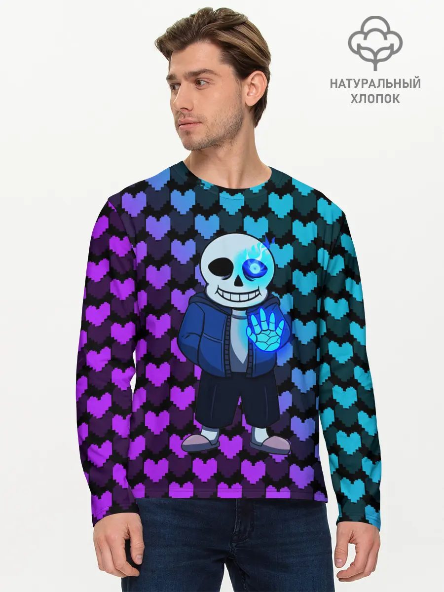 Мужской лонгслив базовый / UNDERTALE (P007_P004ooo1991561, P004ooo1991561)